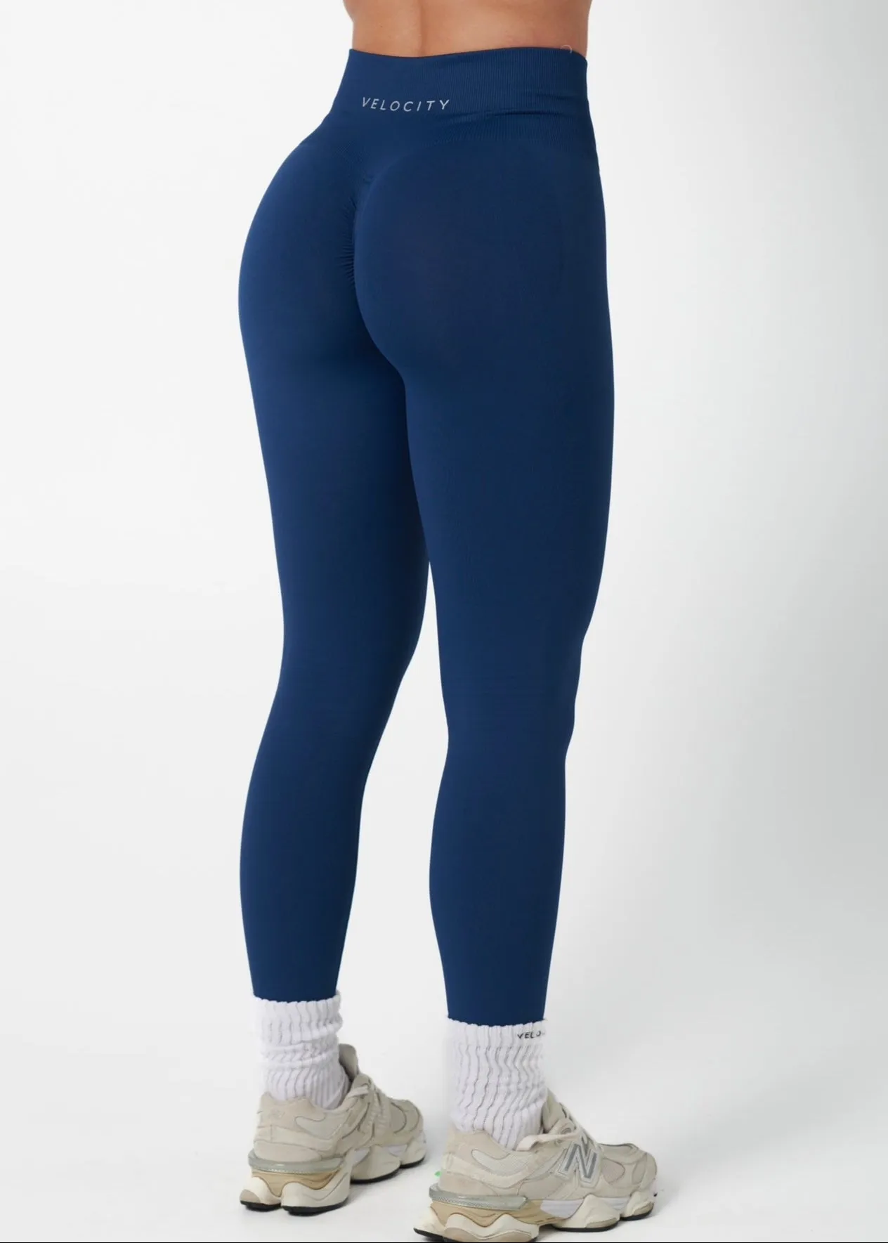 Tactile Comfort SIGNATURE SCRUNCH LEGGINGS HIGH RISE - DEEP BLUE