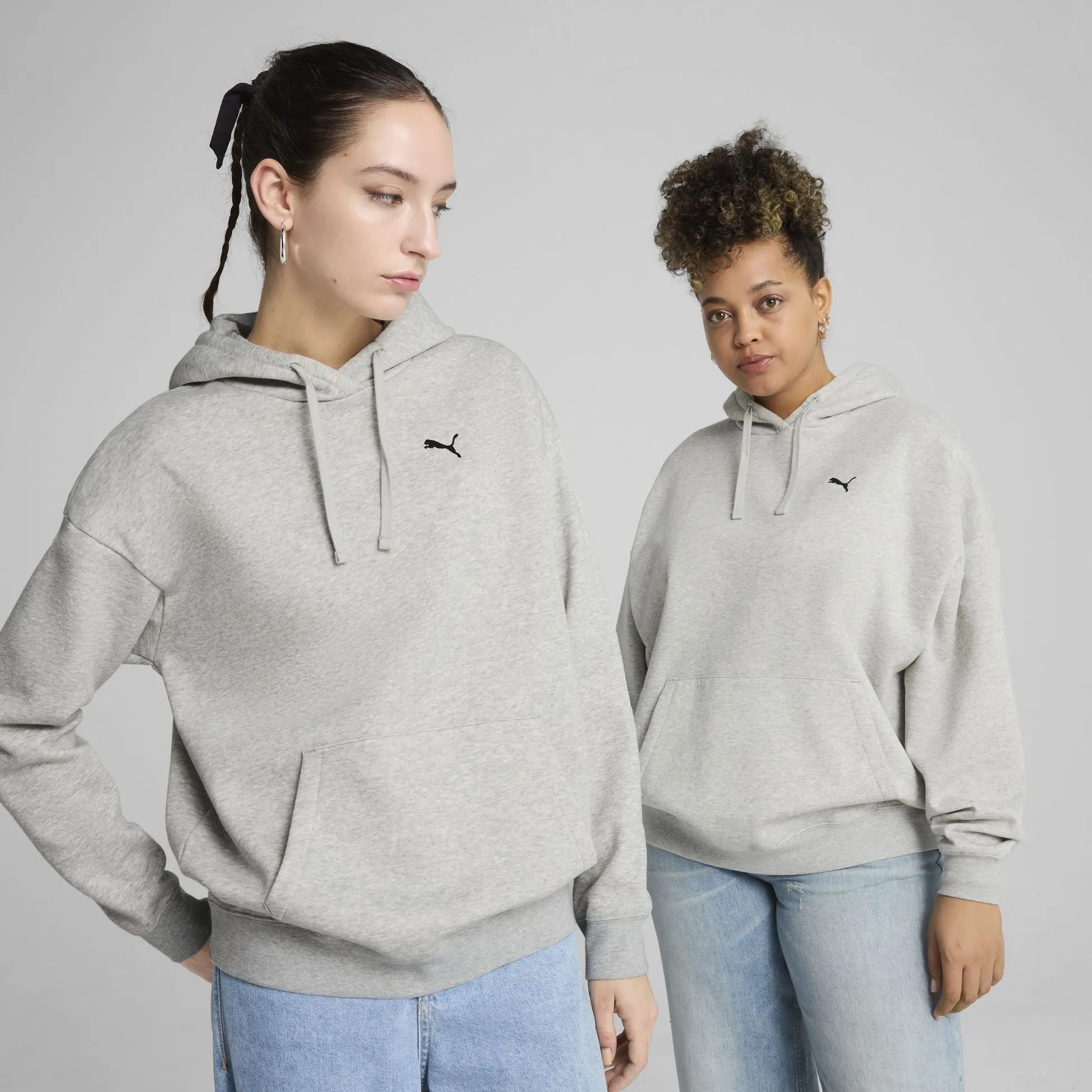 Puma  Women's Essentials Relaxed Grey Hood Core Chic