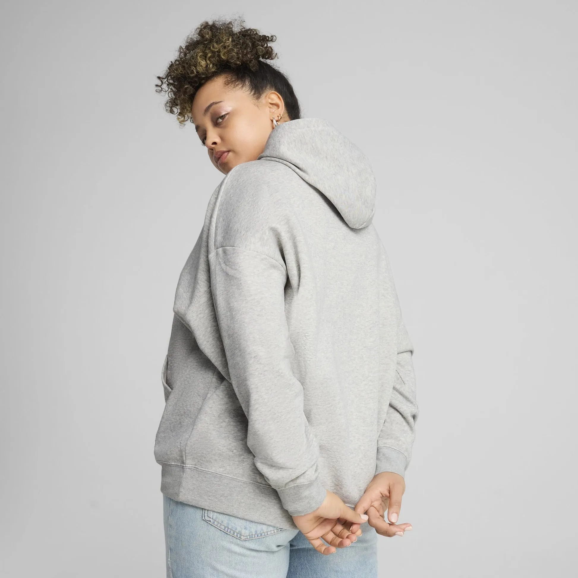 product brooch style Daily Comfort Puma  Women's Essentials Relaxed Grey Hood
