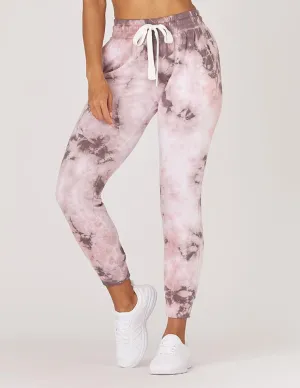Urban Cool Reinforced Stitching Glyder Halfway Jogger - Bone Tie Dye