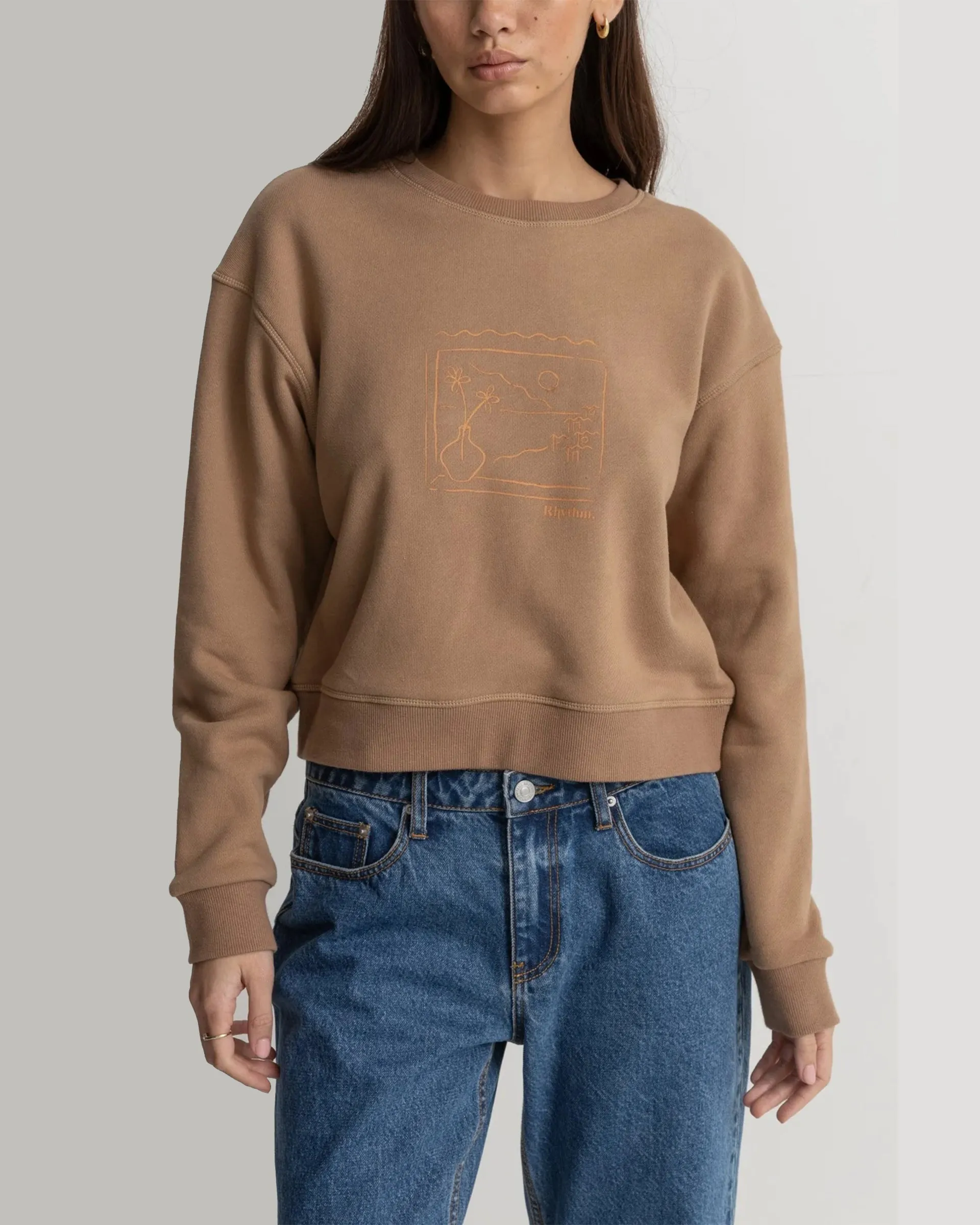 Comfy Vibe Active Comfort Views Crewneck Fleece