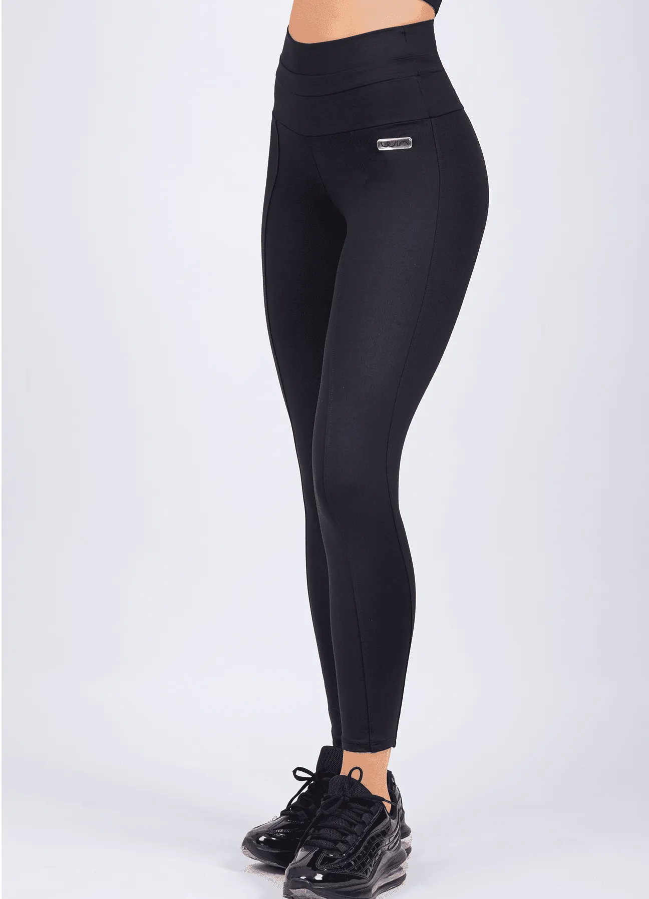 Wrinkle Resistant Eco Shopper Versatile Wear LEGGING EMANA EMOTIONS-BLACK
