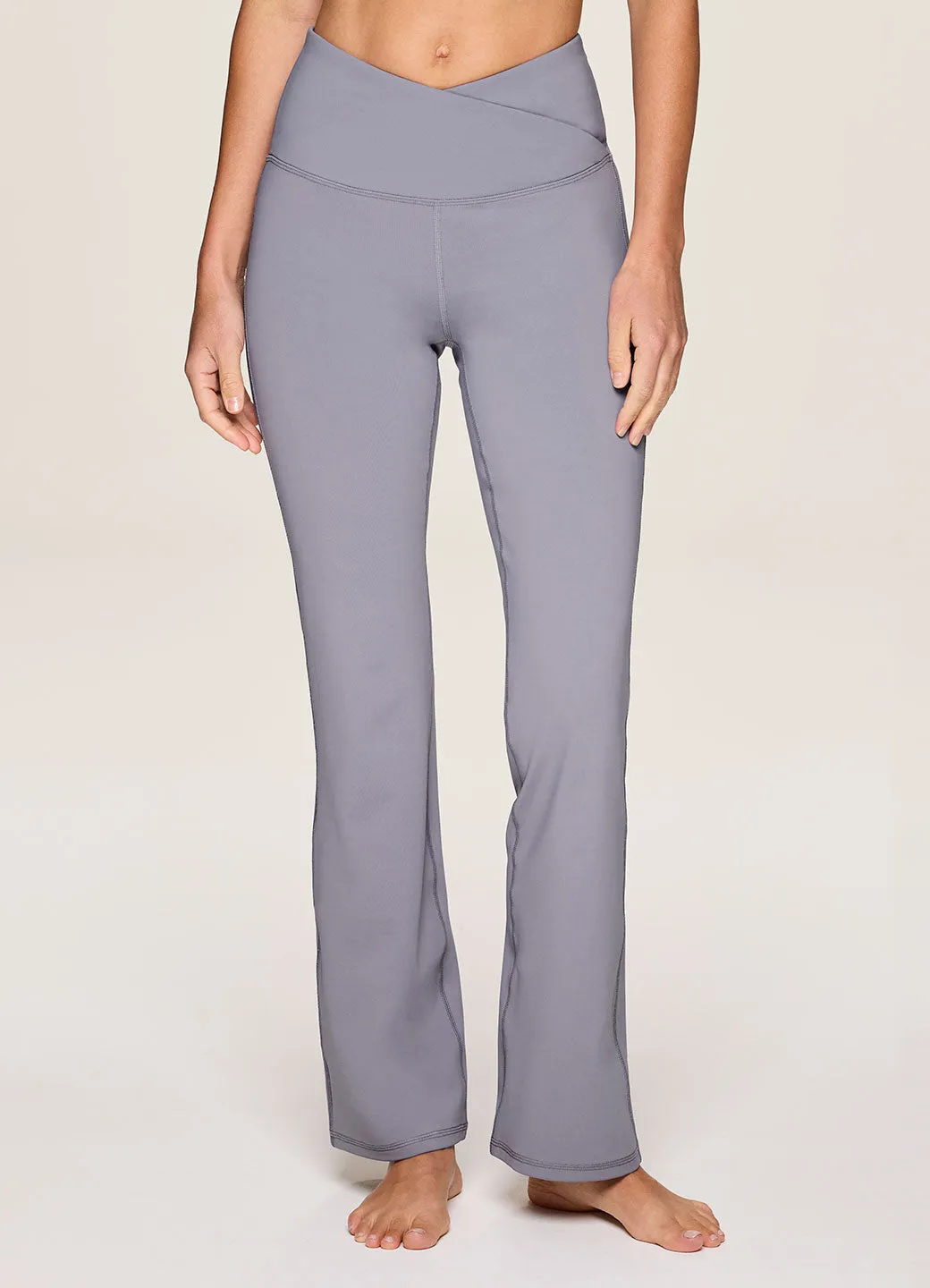Gym Workout Petite Size Crossover Ultra Hold Flare Legging