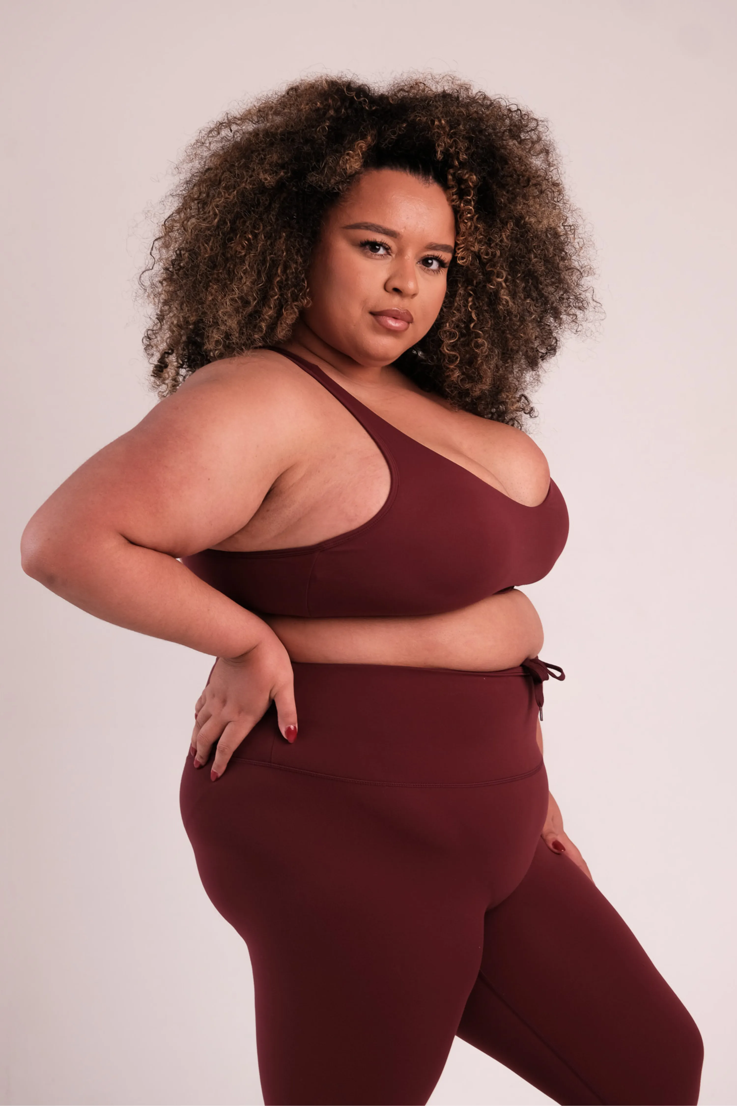 Strapless Tierra Sports Bra Wine