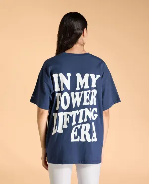 Layered Neckline Cotton Oversized Printed Graphic Tshirt