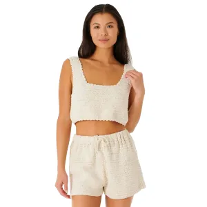 Oceans Together Crotchet Top Perforated Ventilation
