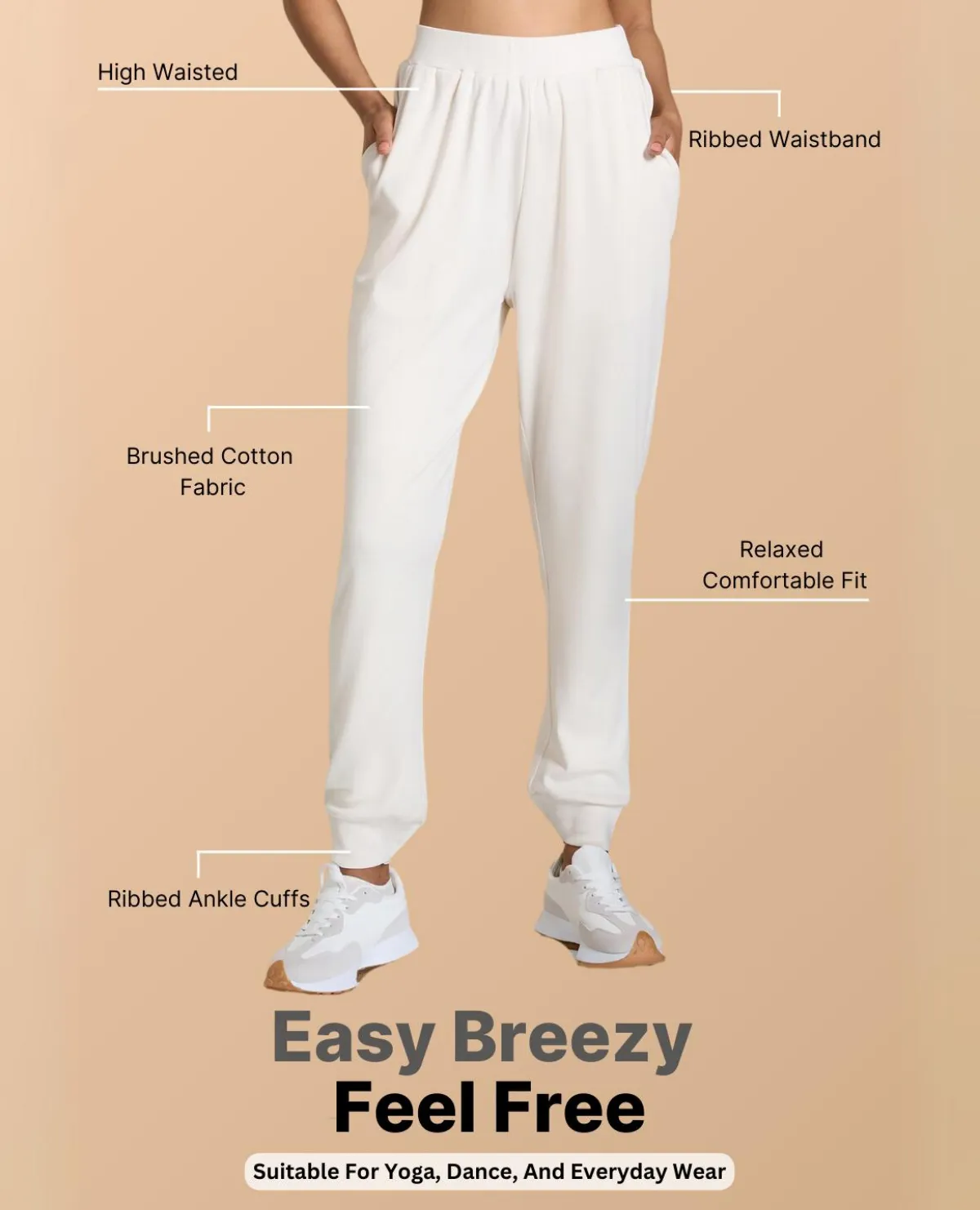Flexible Waistband Extra Soft Cotton Track Pants