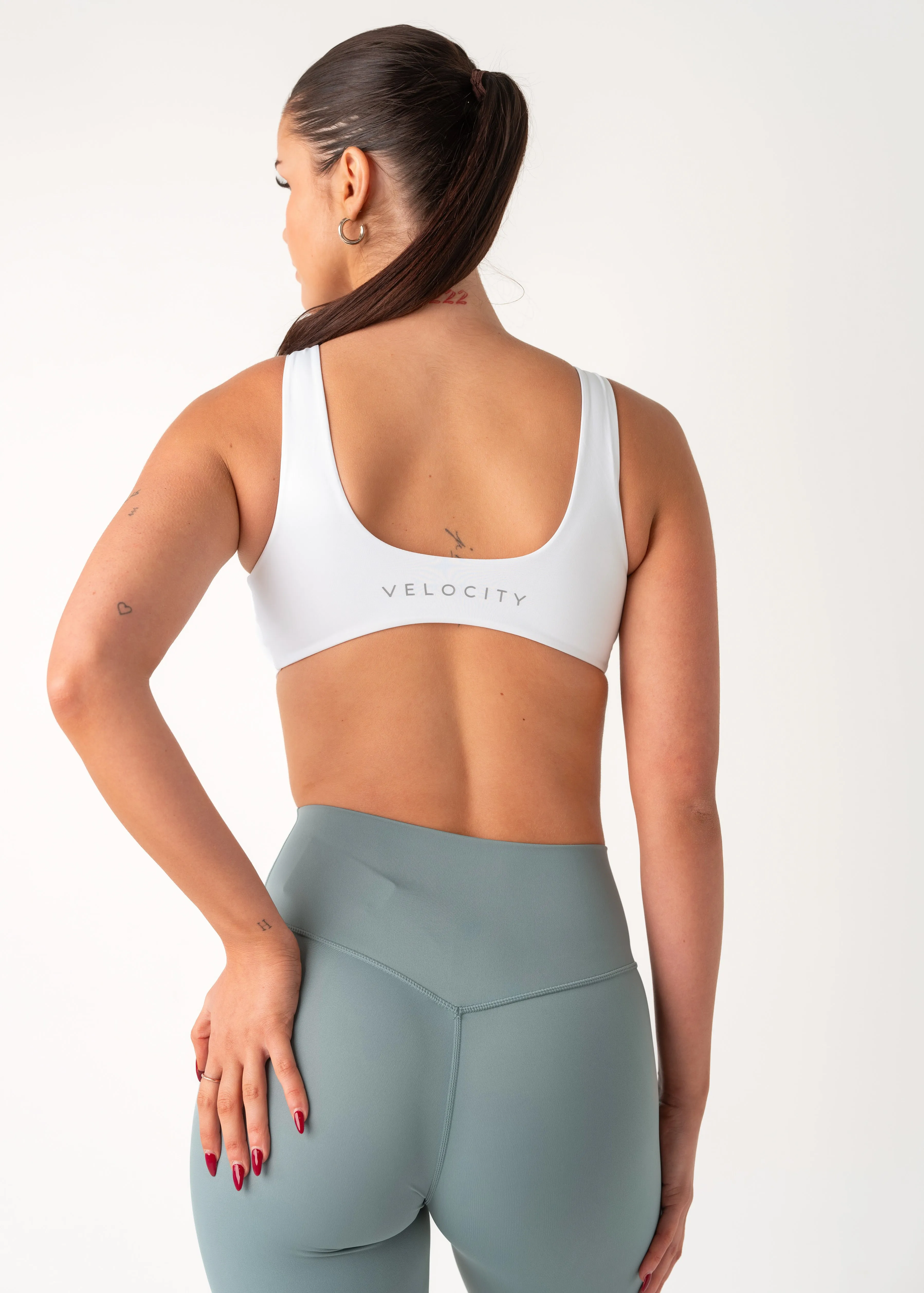 TWIST BALANCE BRA - WHITE Gray Cyclists of all ages