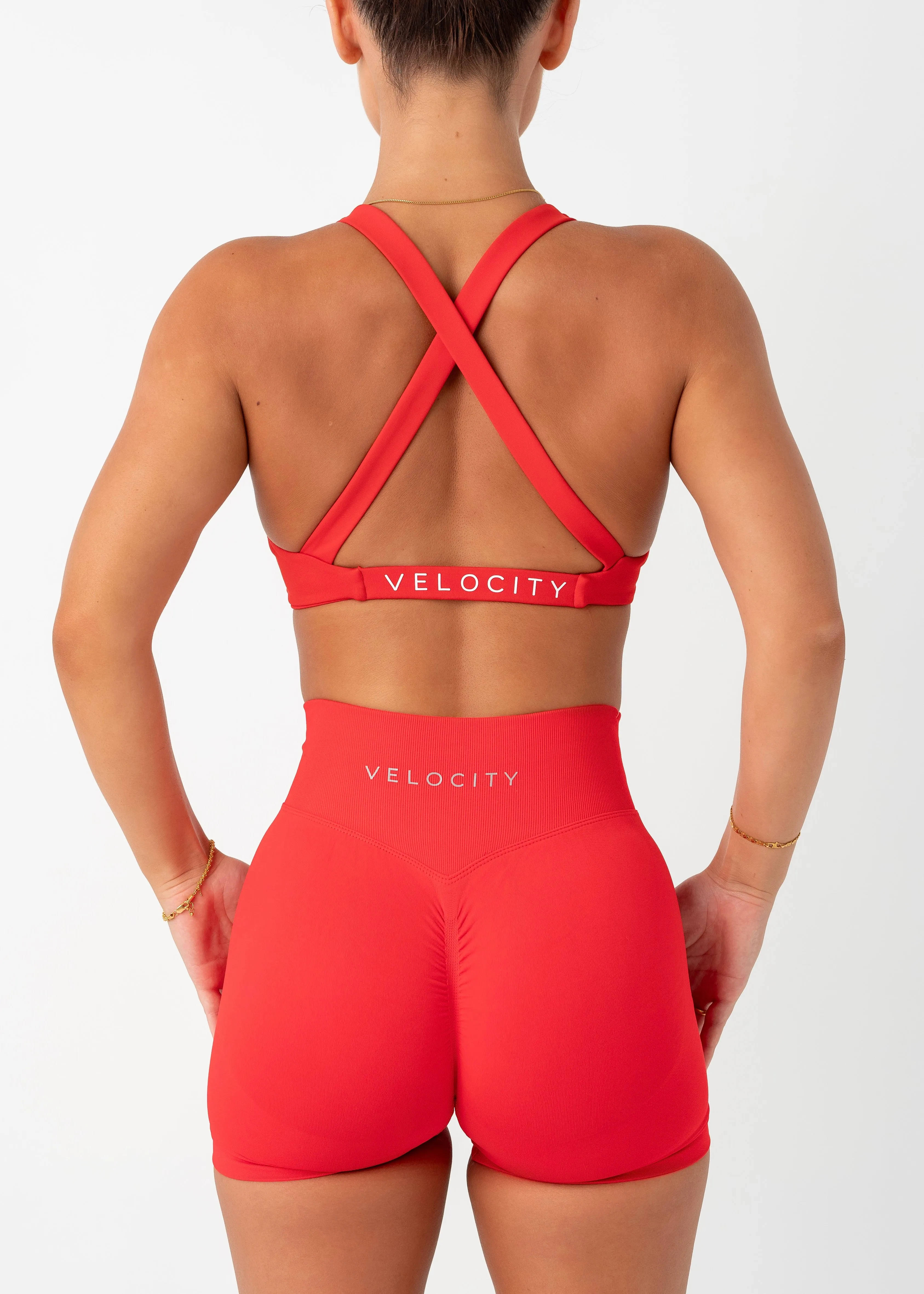 Odor Resistant Fabric TWIST BRA - RED