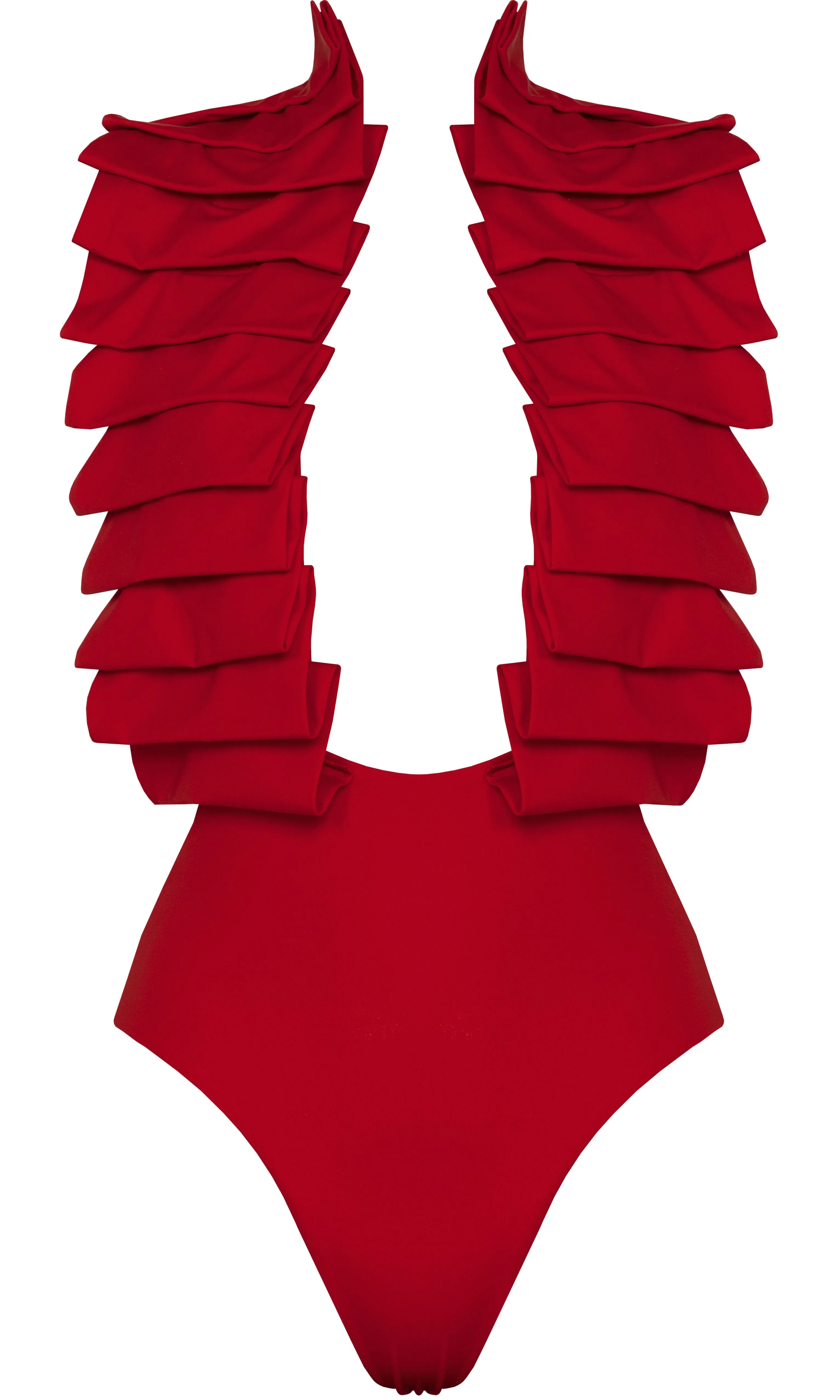 DAHLIA ONE PIECE Wide waistband Lace trim