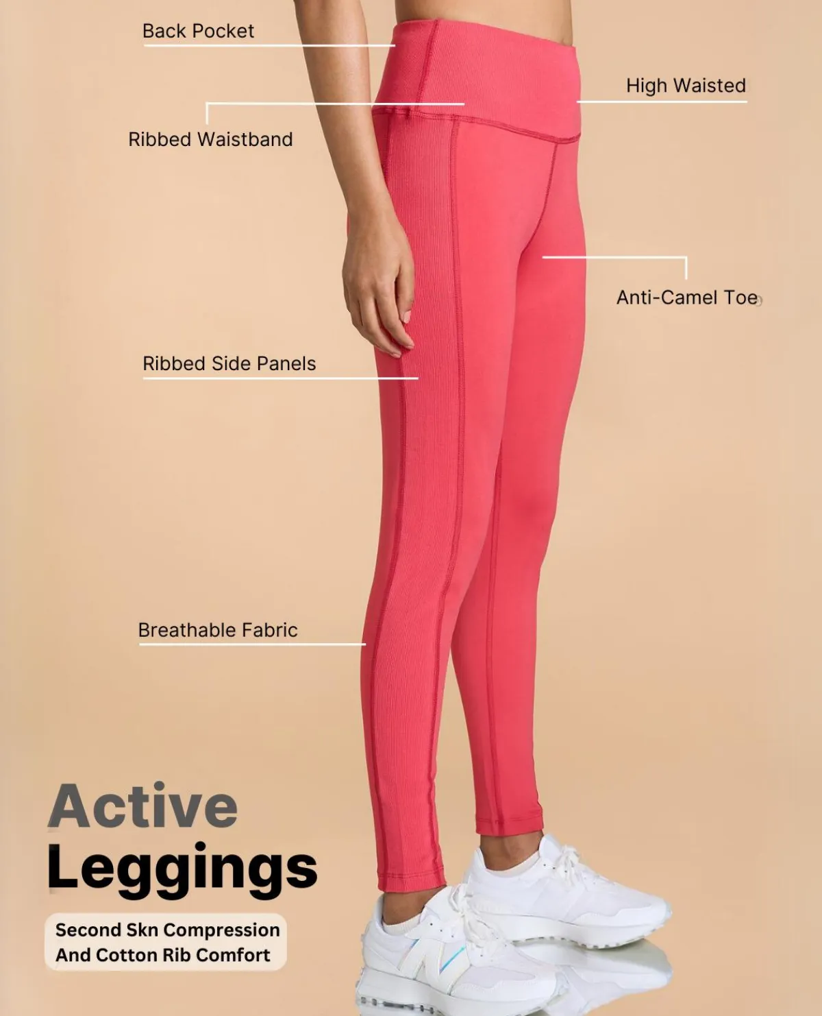 Daily Wear Active Leggings Shape Support