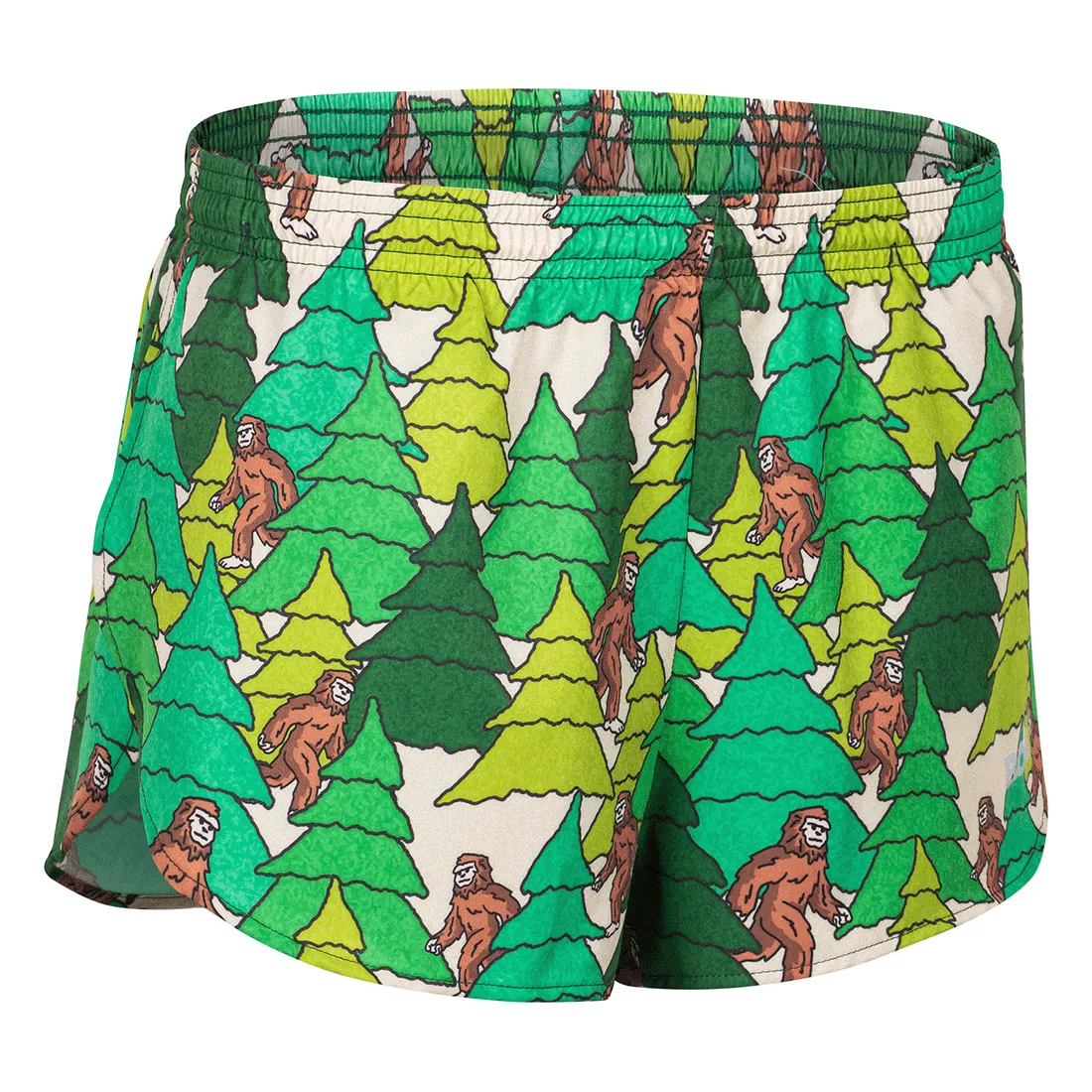 Women's Printed 1" Elite Split Shorts - Bigfoot Contemporary Design
