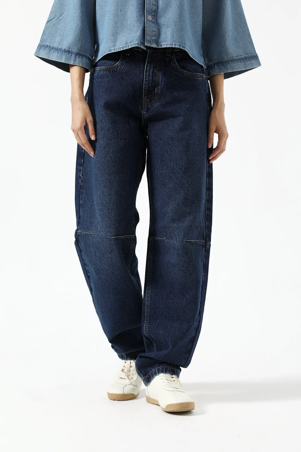 BARREL FIT DENIM Anti Slip Waistband