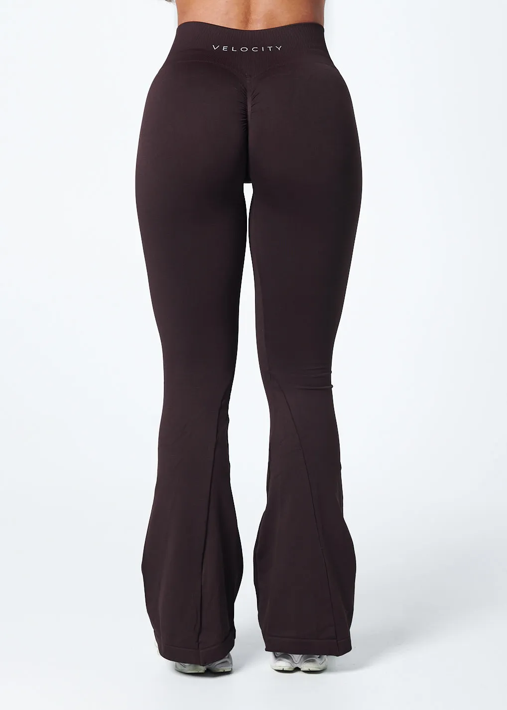Budget Friendly Camping Gear SIGNATURE SCRUNCH FLARES - ESPRESSO