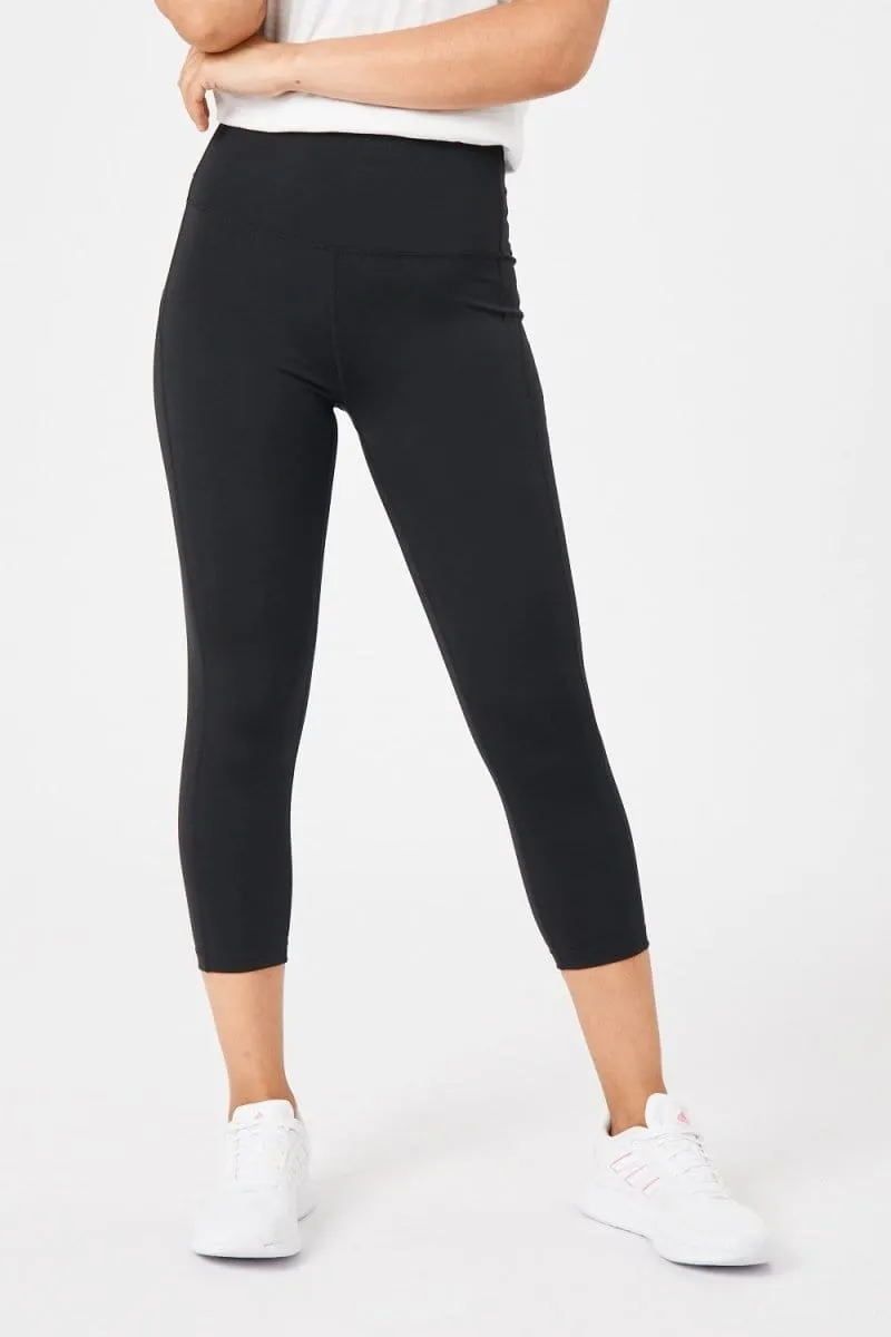 Insport Women's Power Panel 7/8 Black Tights Outdoor Shirt