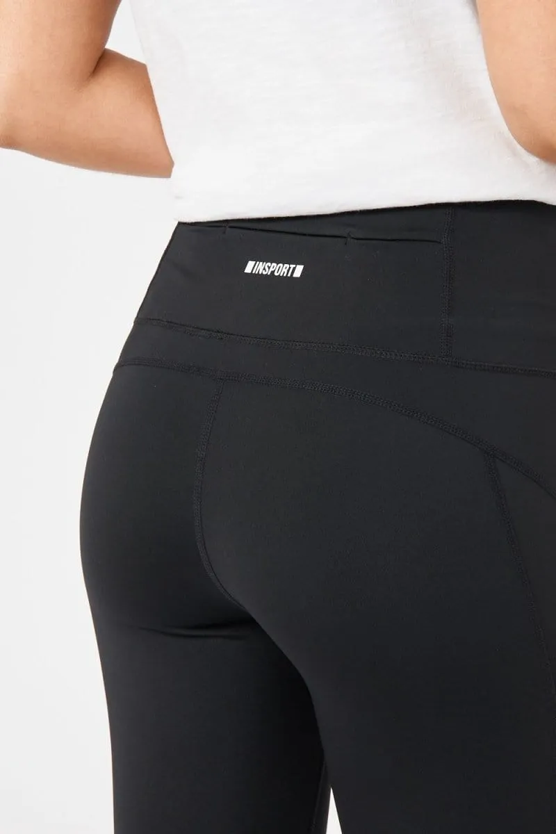 Outdoor Fashion Insport Women's Power Panel 7/8 Black Tights