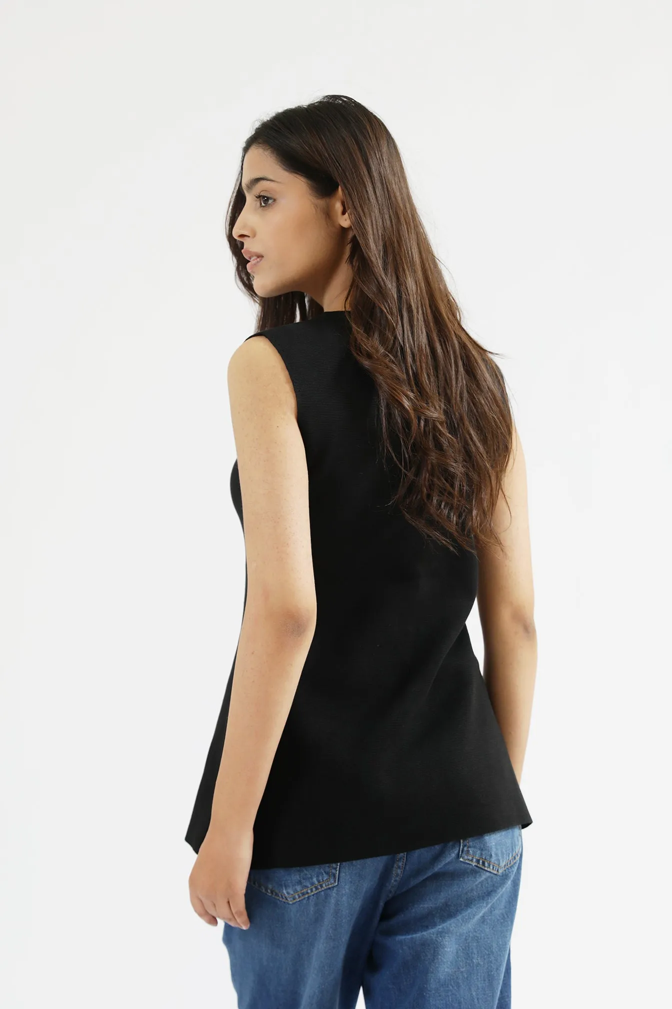 SLEEVELESS KNITTED TOP Smile Glow
