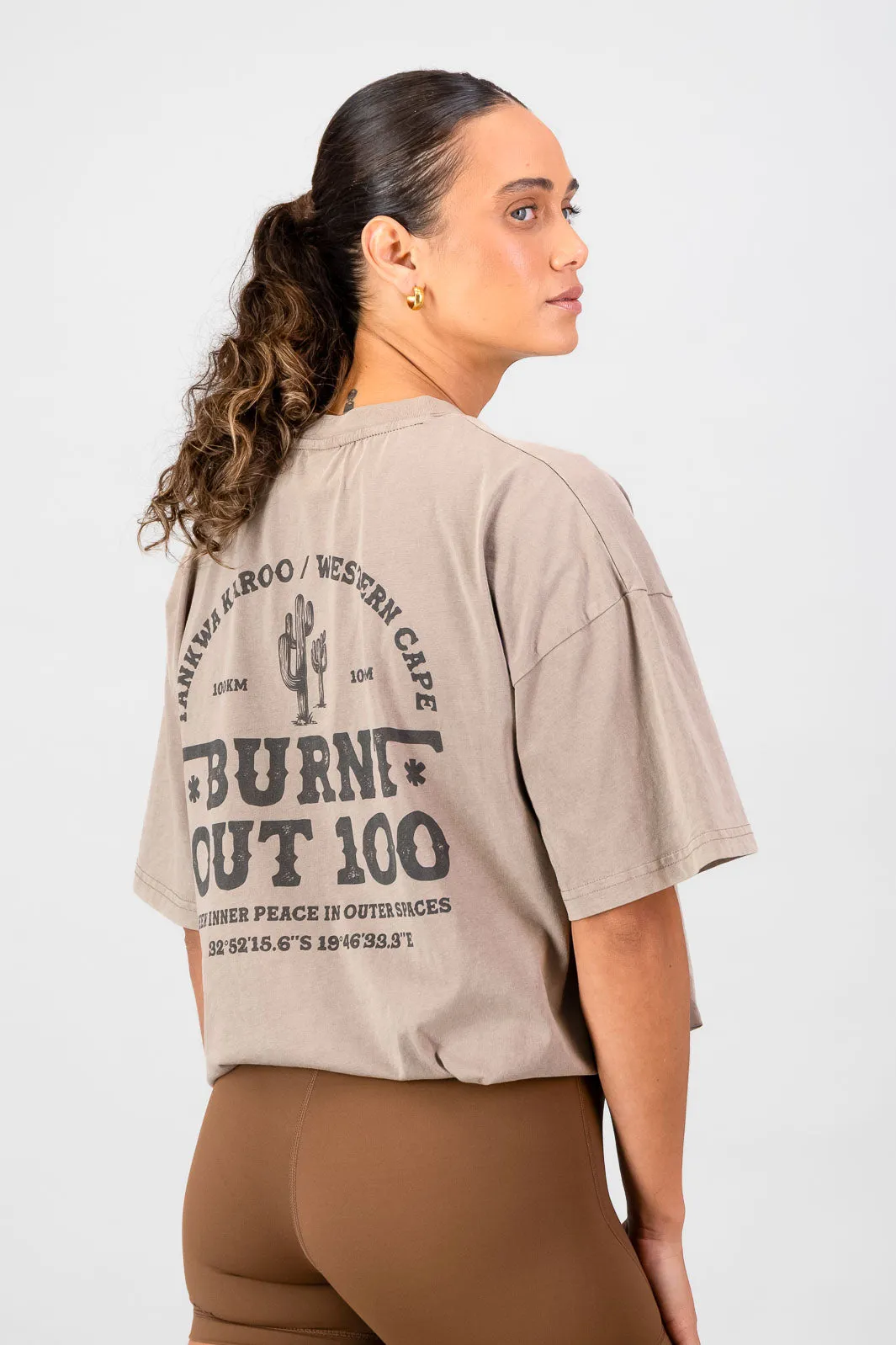 Burnt Out 100 Tee Travel Comfort Style