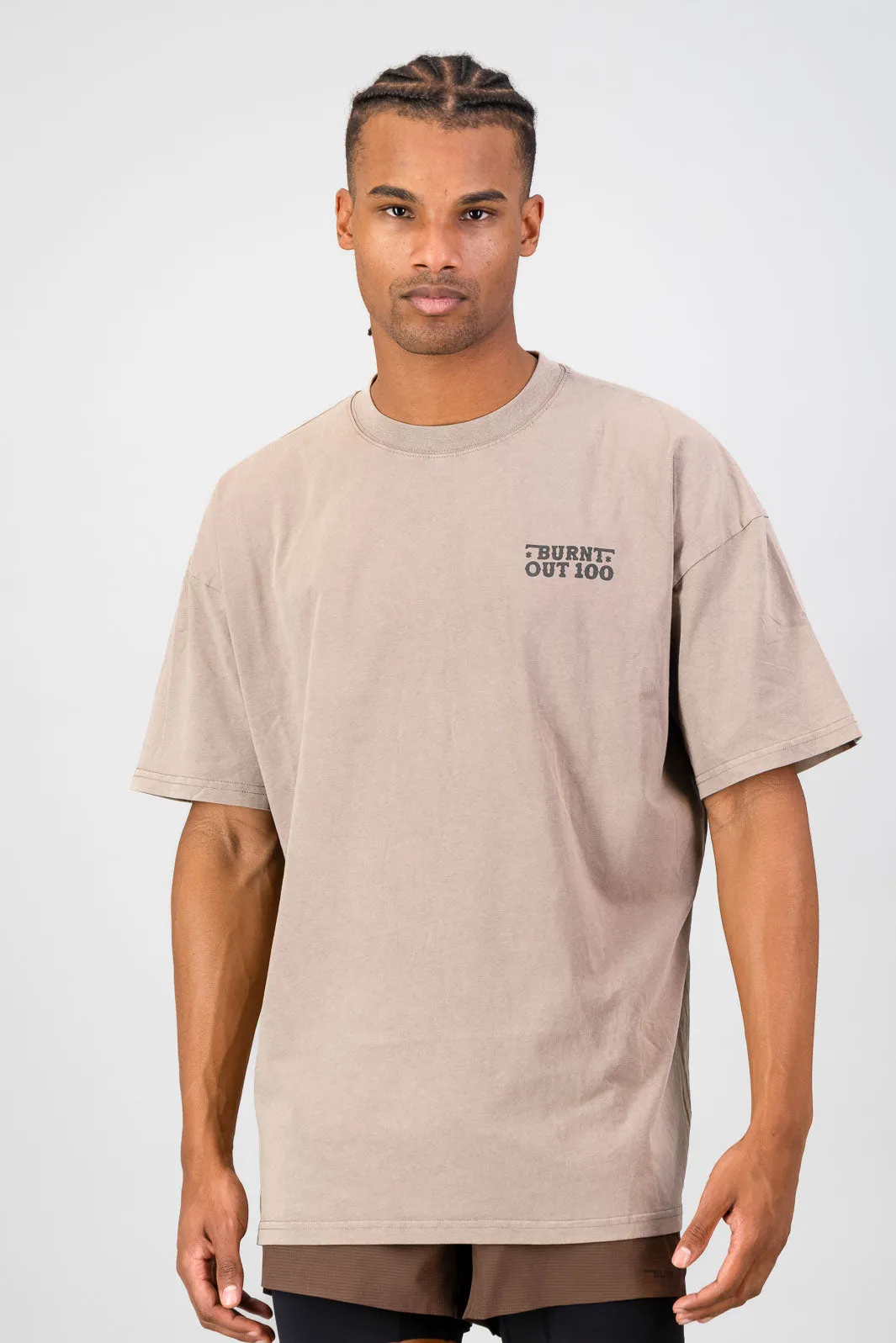 Relaxed and Comfy Burnt Out 100 Tee