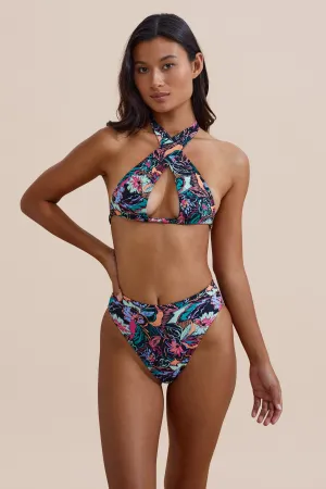 Rico Bikini Top - Tropical Sketch Abrasion Resistant Fabric
