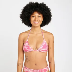 Low Profile Fastener Sun Protection Fabric Top Bikini Mujer Tri??ngulo texturizado violeta