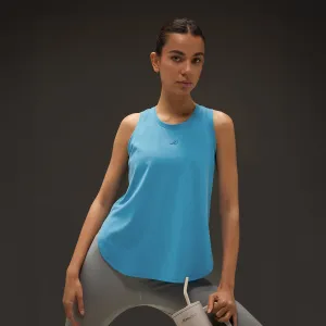 Women Elevated Flared Tank Top Light Blue Wrinkle resistant fabric Ultra Comfort