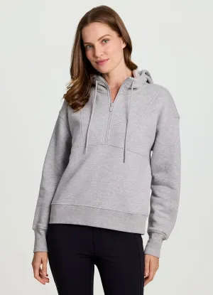 Athletic Performance For Men Double Layer Neutral Look Warmup Fleece Hoodie