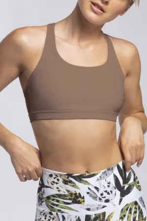 Stressing Wear It To Heart Strappy Bra - Sandstorm Regen Smooth Support Smooth Design