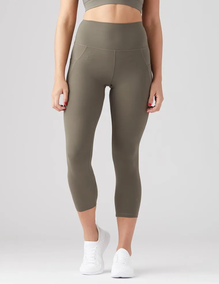 Glyder Top Notch 7/8 Leggings - Dark Moss Perfect Fit Design