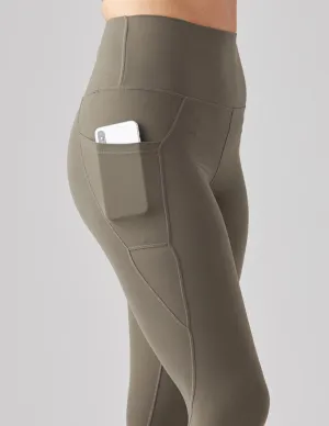 Glyder Top Notch 7/8 Leggings - Dark Moss High Waisted Support Plus Size Dance Studio
