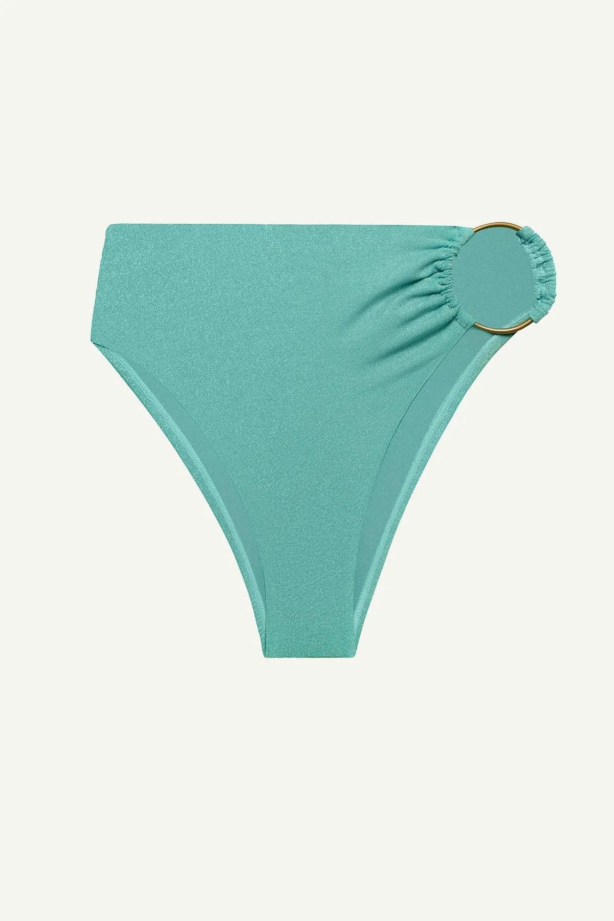 Chlorine Resistant Material Lolita Bottom - Aqua Metallic