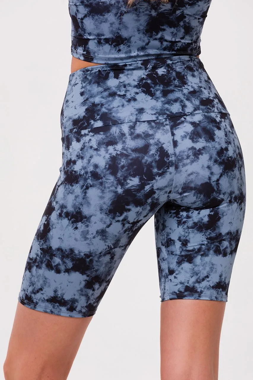 Onzie Moonstone Acid Wash High Rise Bike Short neon colors