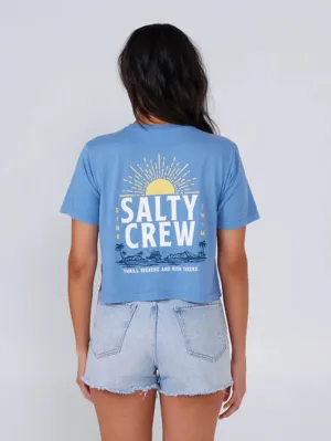 Women's Cruisin S/S Crop Top - Blue Dusk Layering Piece