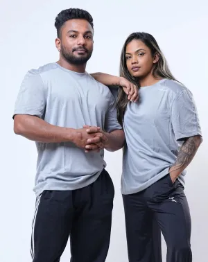 Non Iron Fabric Geometric Pattern Signature Performance T-Shirt - Unisex