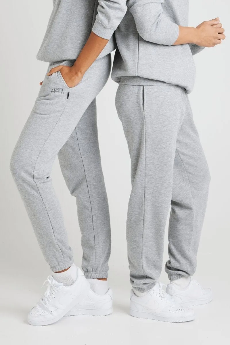 Relaxed Comfort Wear Insport Unisex Alaska Grey Elastic Leg Trackpants