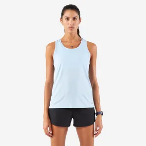 Clear Tone Camiseta sin mangas Running transpirable mujer - Kiprun Run 100 azul claro