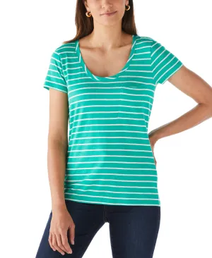Stripe Slub Tee Antibacterial lining