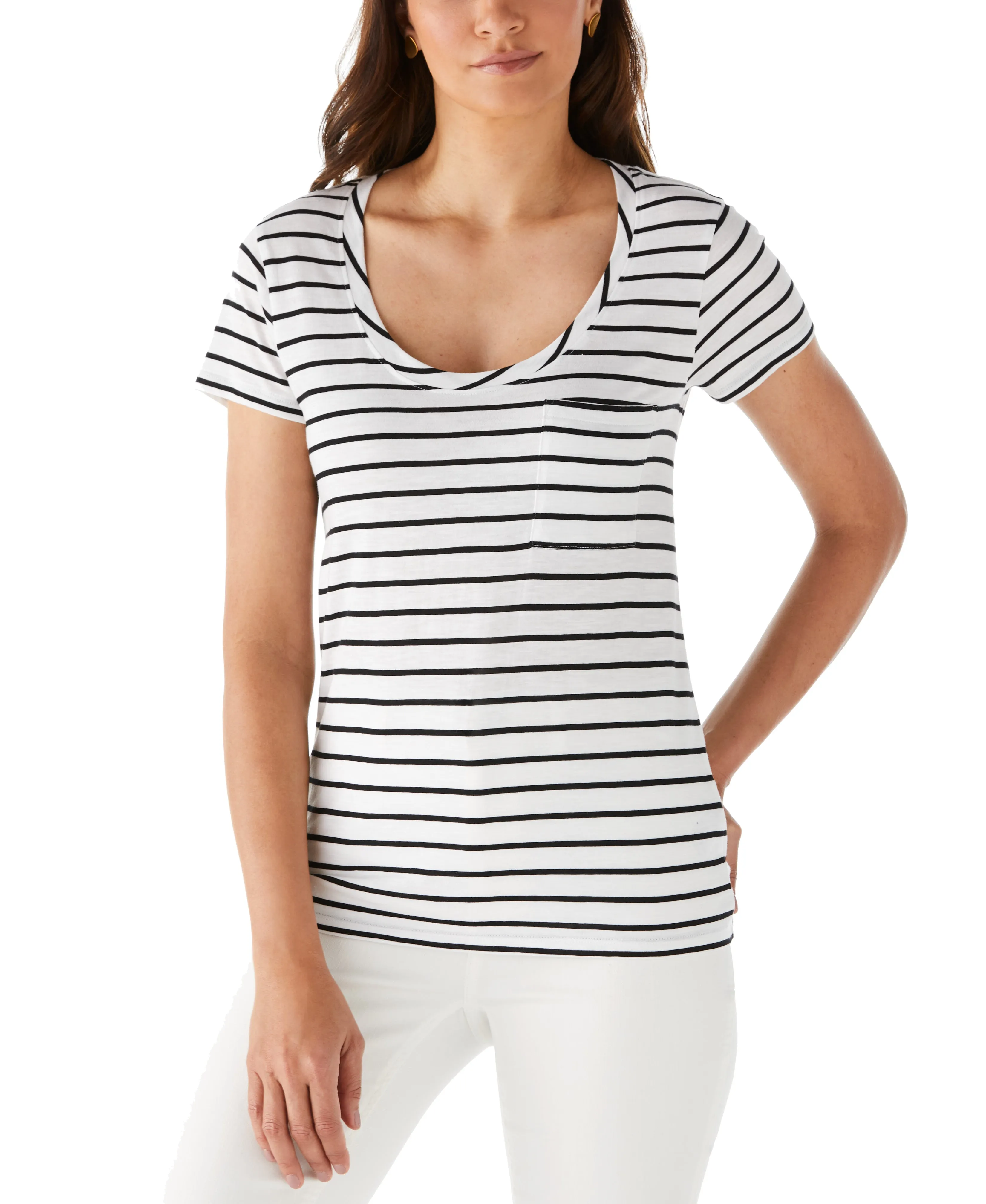 Outdoor Shirt Love Glow Stripe Slub Tee