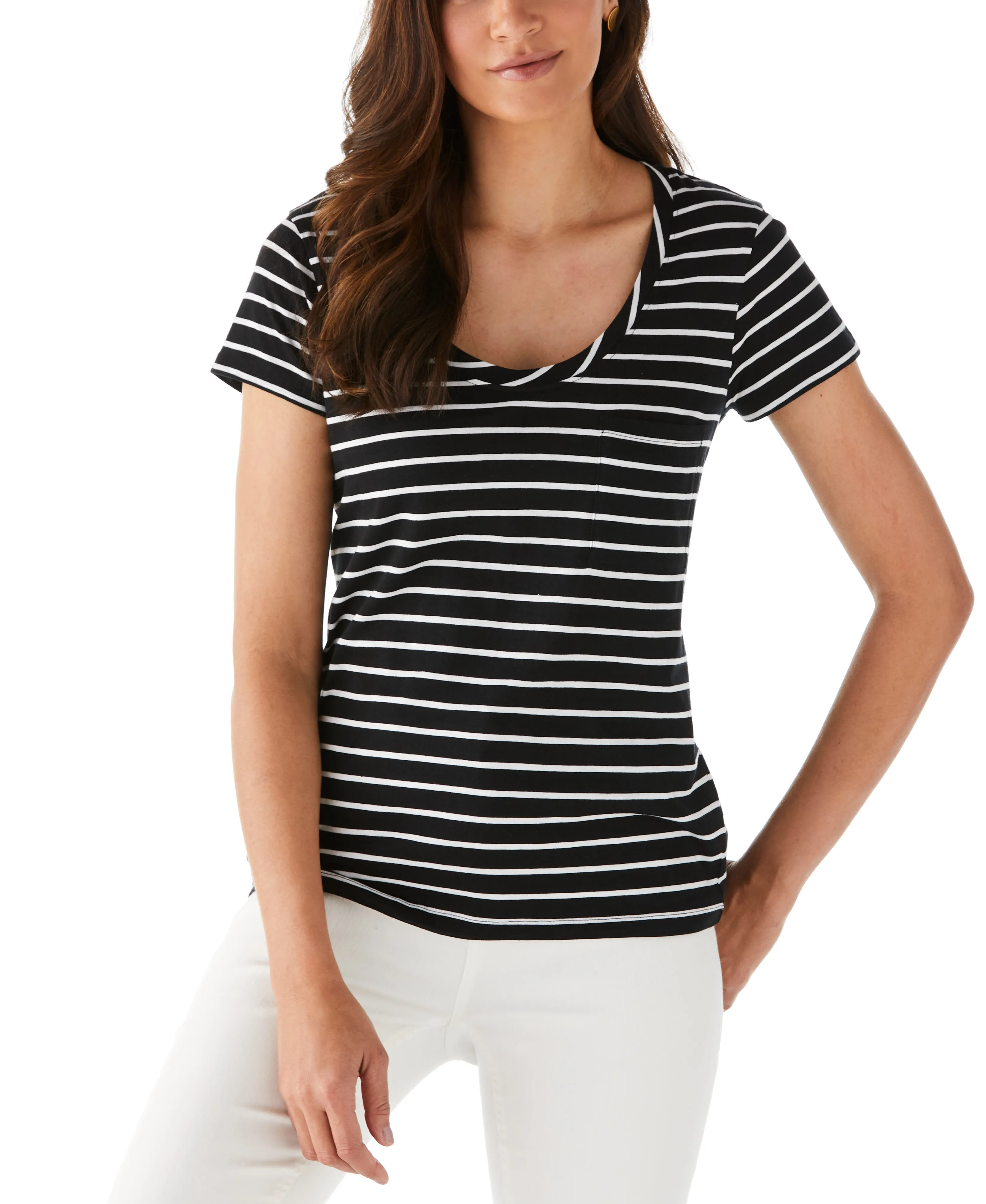 Stripe Slub Tee DoubleLayeredEdging Street Fest
