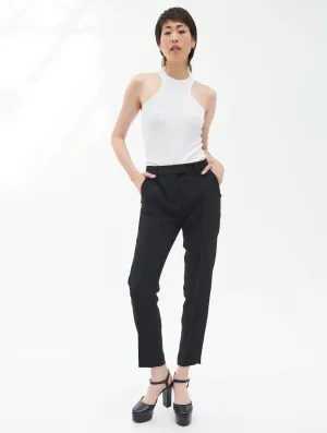 Black crepe Roxy trousers Chic Appeal