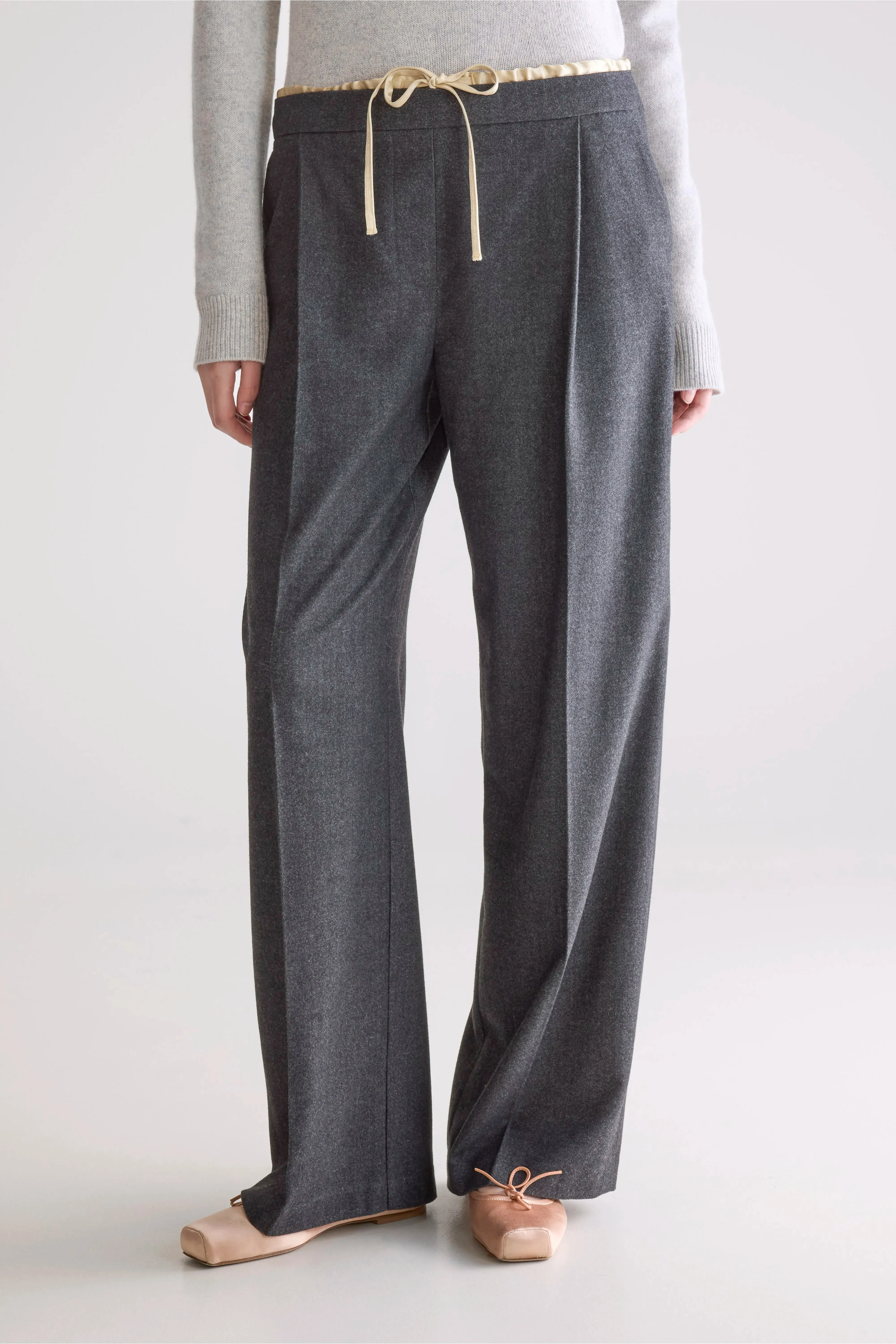 Turin formal trousers (252 / W / ANTHRACITE) Simple and Cozy Classic Fit
