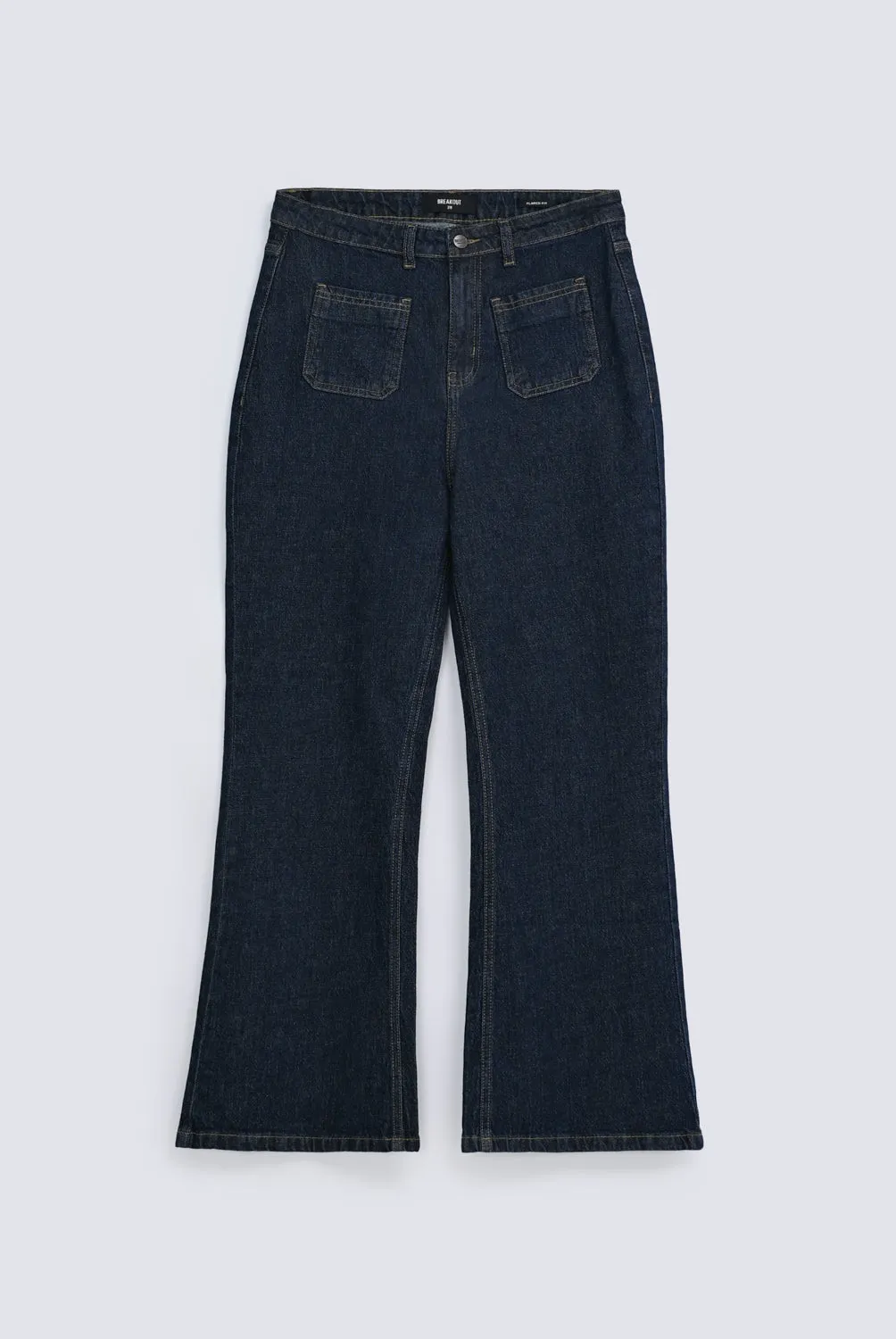 Simple and Cozy Loose cut FLARED FIT DENIM