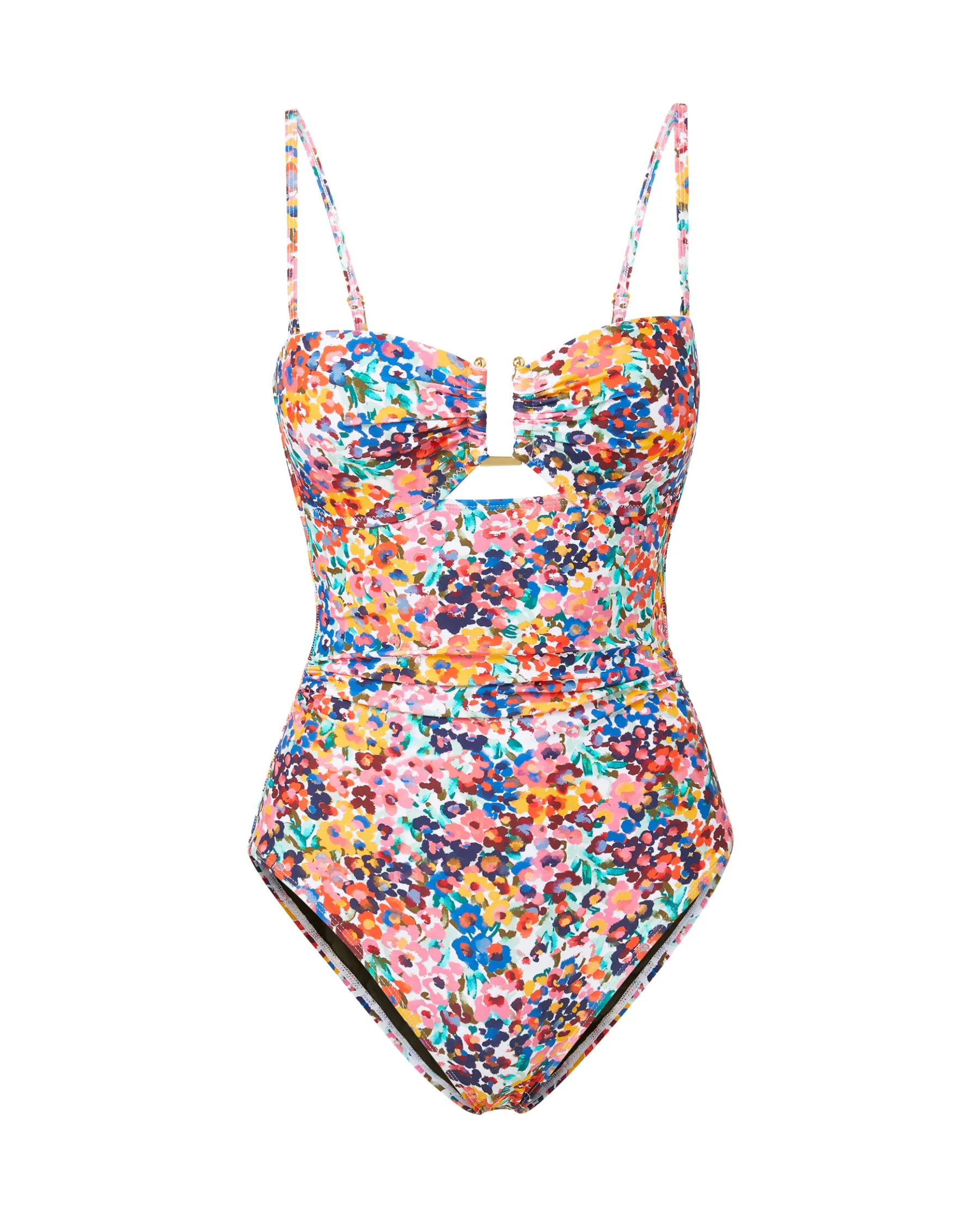 Juliette One Piece In Painted Petals Refreshing Style Summer Adventure