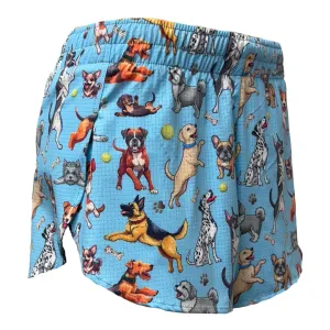 AntiSnagTechnology Women's AeroPro 3" Split Shorts - Bestie Blue