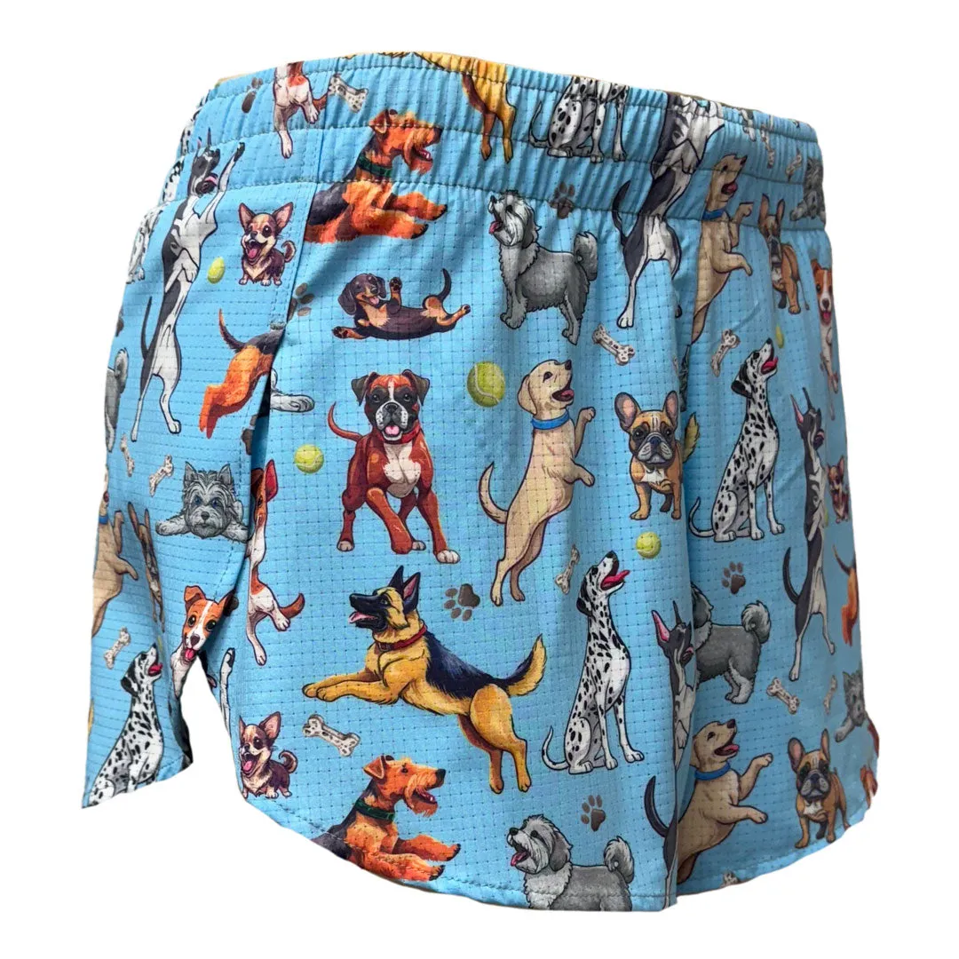 Classic Comfort Neat Look Women's AeroPro 3" Split Shorts - Bestie Blue