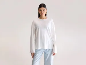 Breathable Fit Wear Everyday Chic Fandy long sleeve t-shirt (252 / W / WHITE)