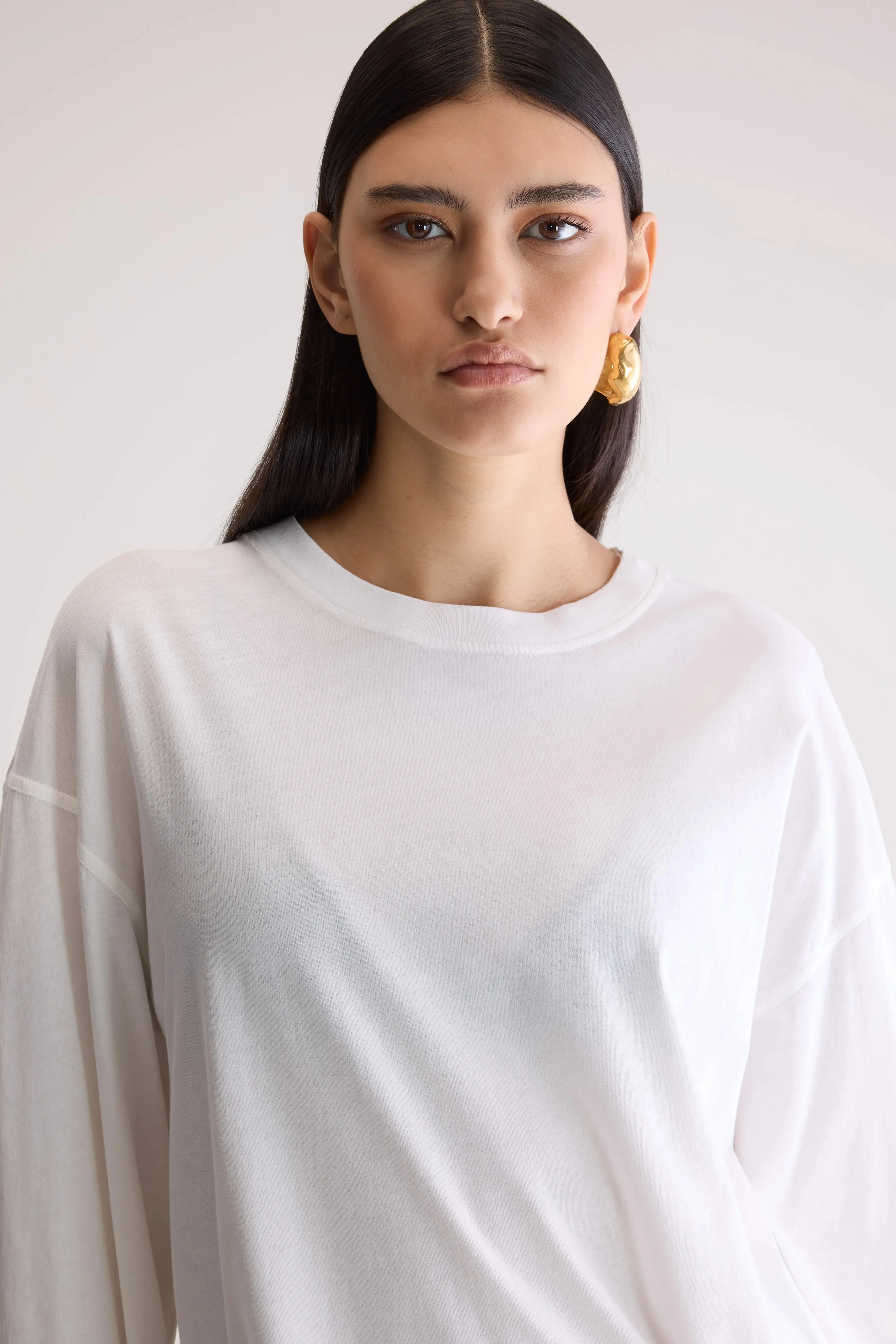 Fandy long sleeve t-shirt (252 / W / WHITE) Fit For All Day Slim Silhouette