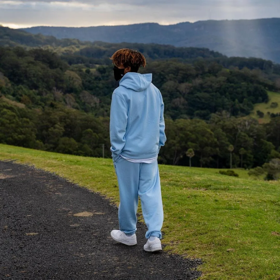 StretchFabric Insport Unisex Alaska Powder Blue Elastic Leg Trackpants