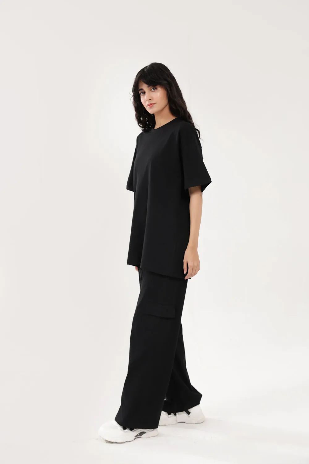 Lightweight Feel Streetwear Style BASIC OVERSIZED TEE