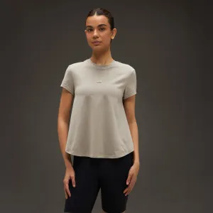 Comfortable Pants EcoFriendlyDye Women Essential Flared Cotton T-Shirt Beige